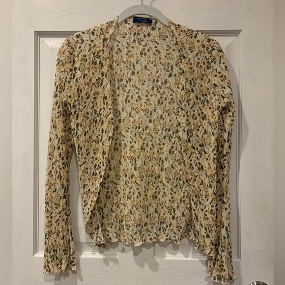 Vintage Floral Dress + Shawl Cardigan - Picture 3 of 6